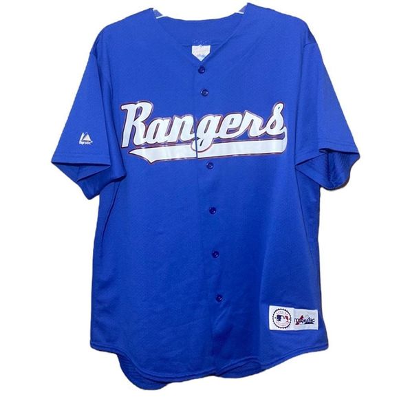 Majestic Shirts Vintage Majestic Texas Rangers Baseball Jersey Mlb